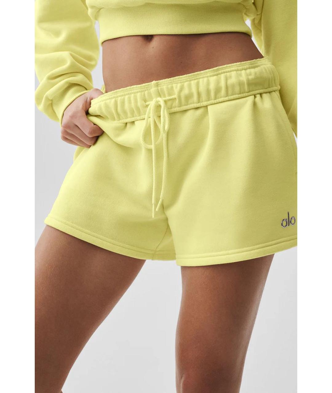ALO YOGA Желтые шорты, фото 3