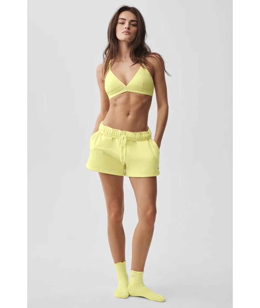 ALO YOGA Желтые шорты, фото 6