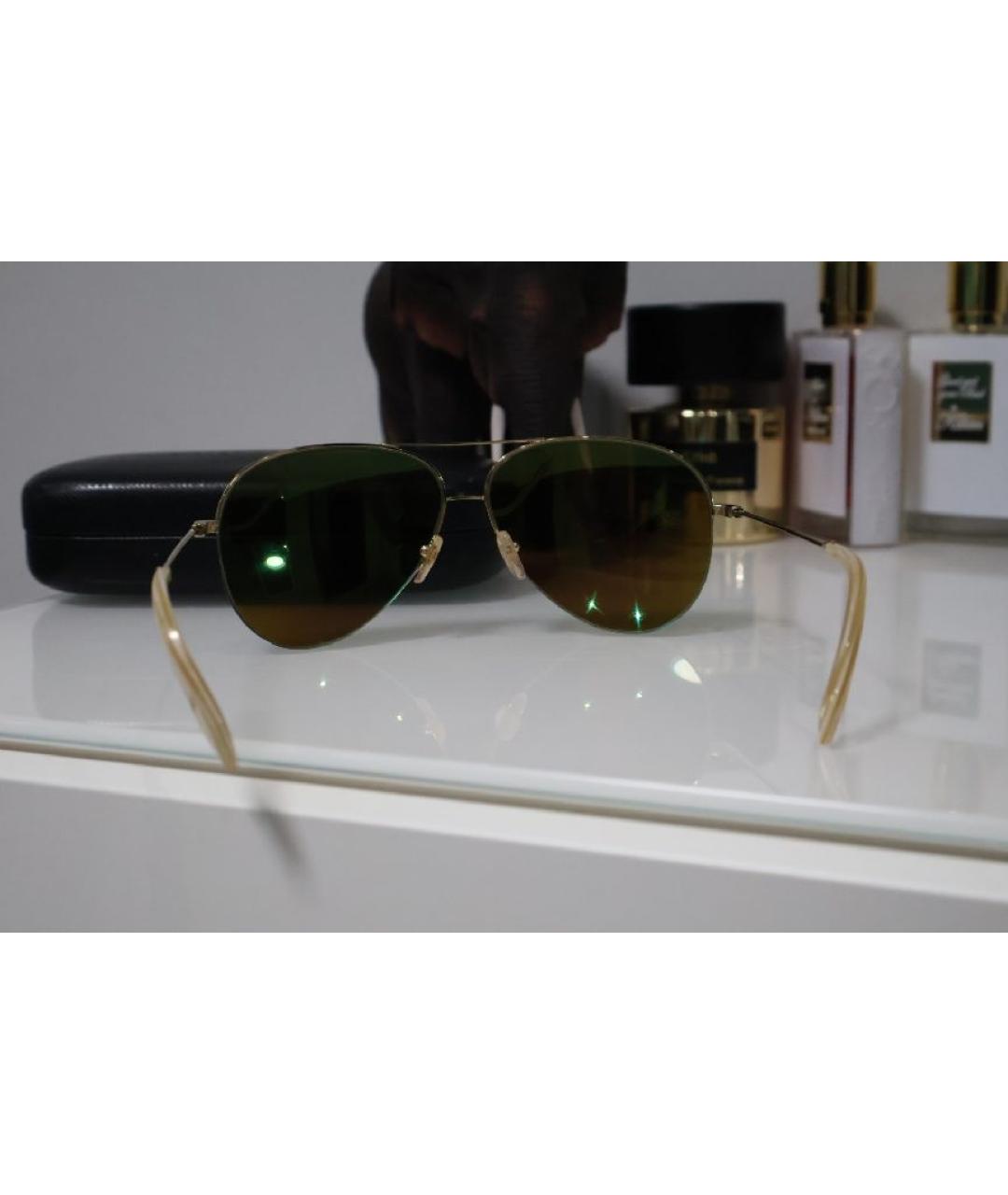 VICTORIA BECKHAM Голубые пластиковые солнцезащитные очки, фото 4