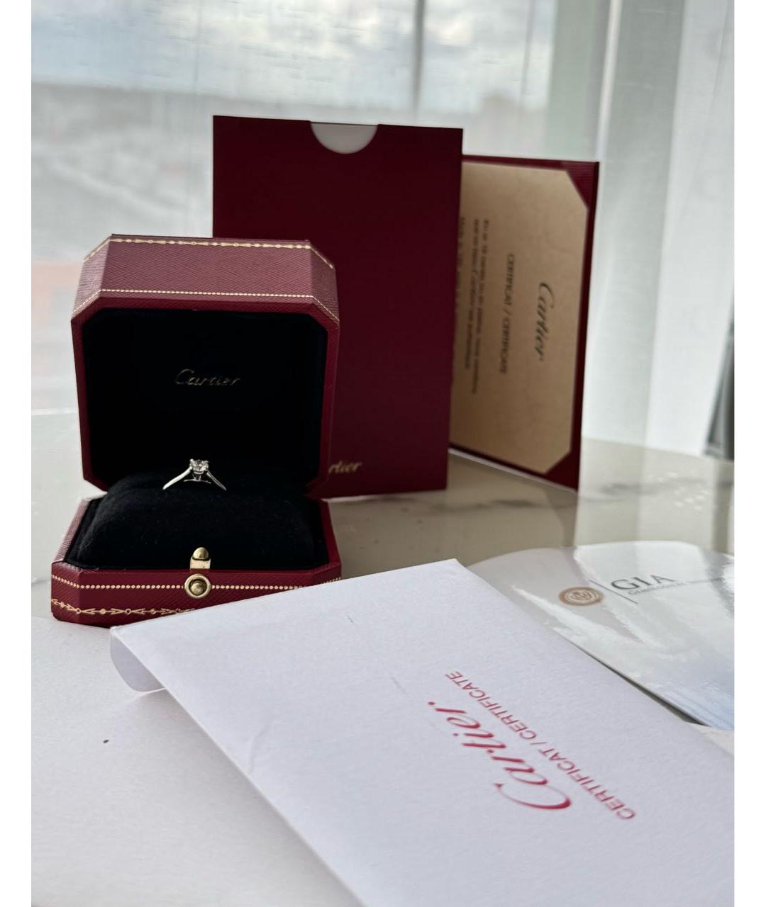 CARTIER Серебряное платиновое кольцо, фото 3