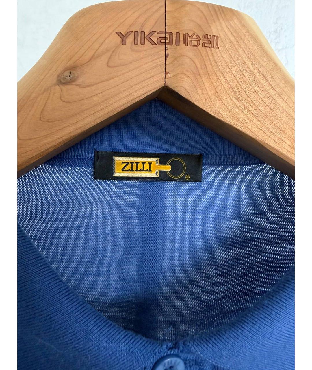 ZILLI Голубой шелковый джемпер / свитер, фото 3