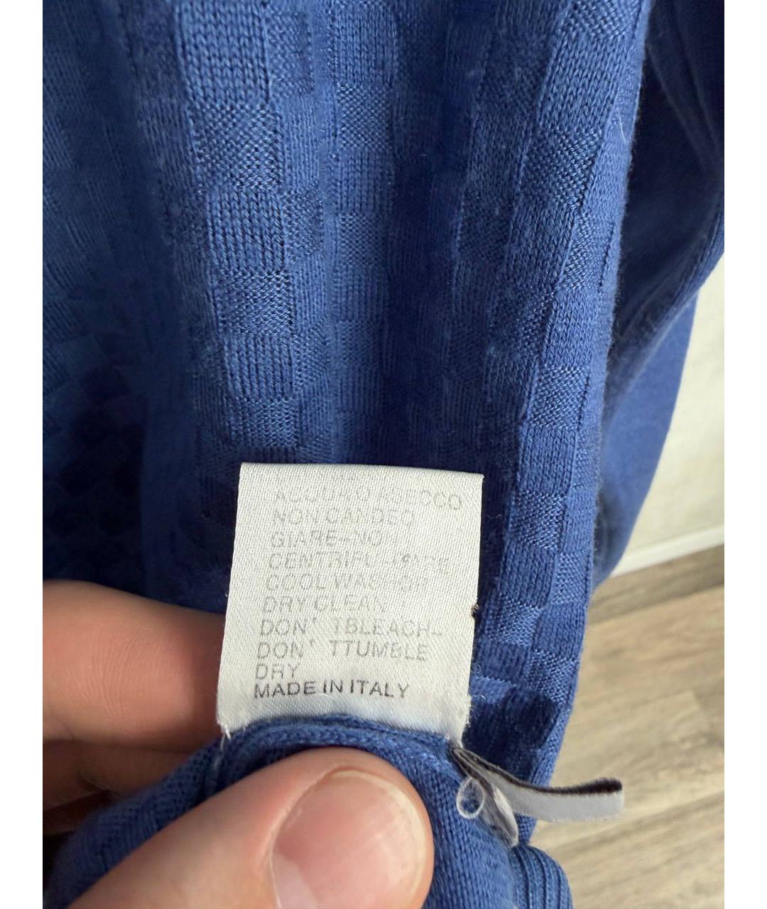 ZILLI Голубой шелковый джемпер / свитер, фото 7