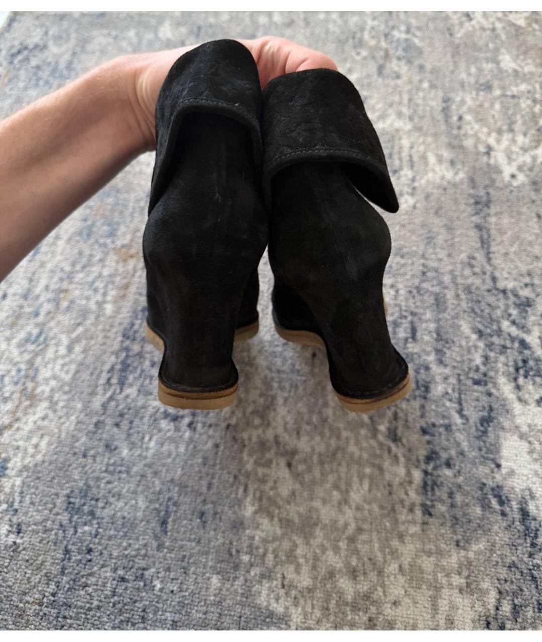 LOUIS VUITTON Коричневые замшевые ботильоны, фото 3