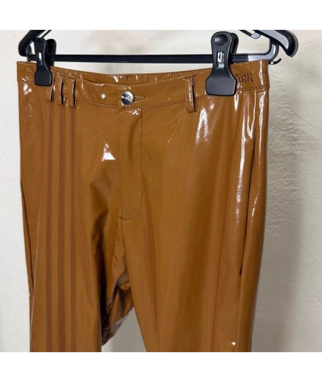 ADIDAS Коричневые полиэстеровые брюки узкие, фото 5