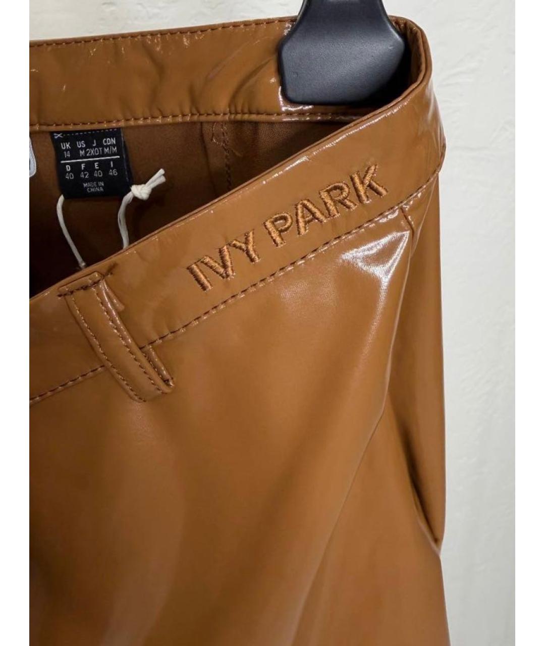 ADIDAS Коричневые полиэстеровые брюки узкие, фото 6