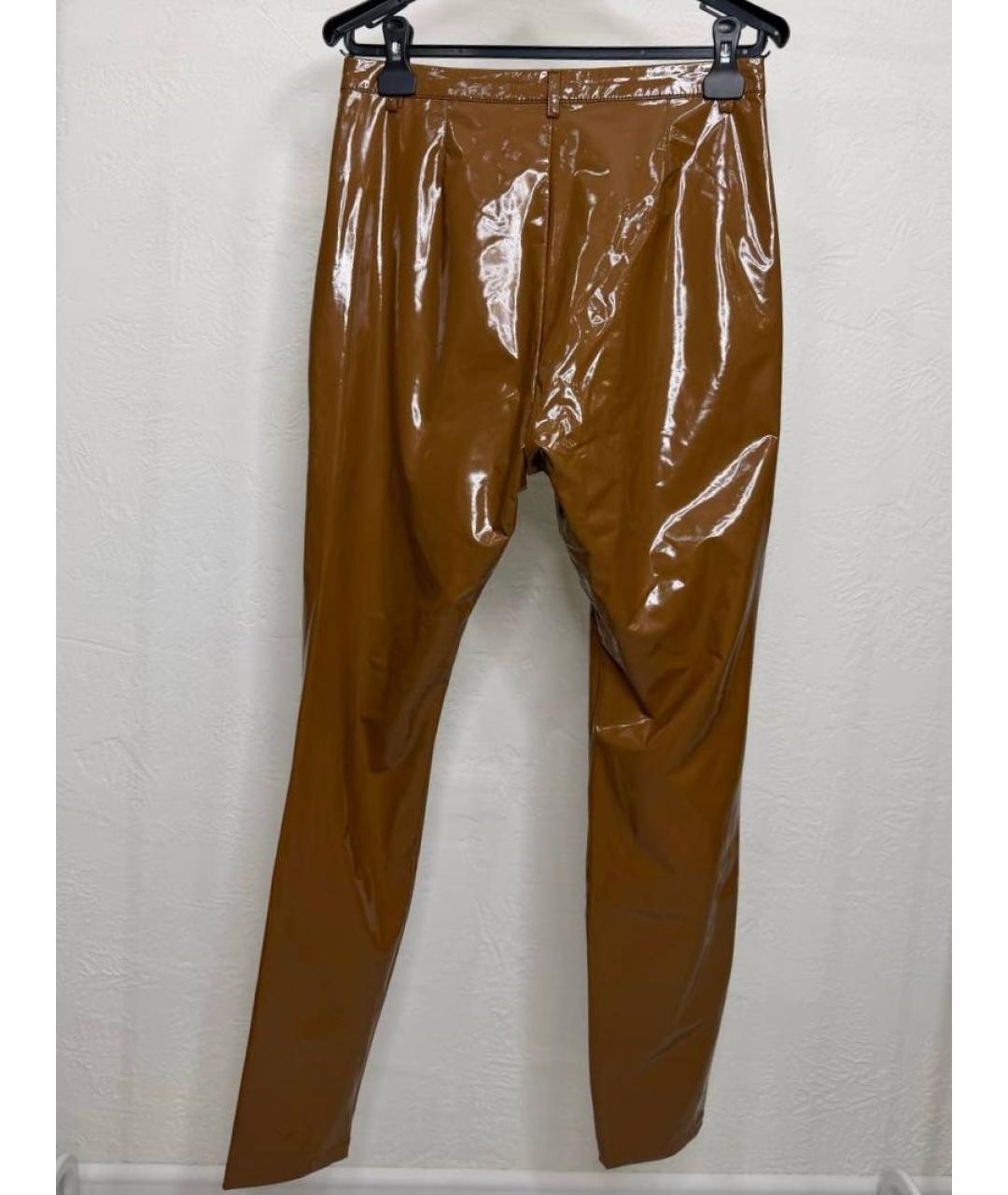 ADIDAS Коричневые полиэстеровые брюки узкие, фото 4