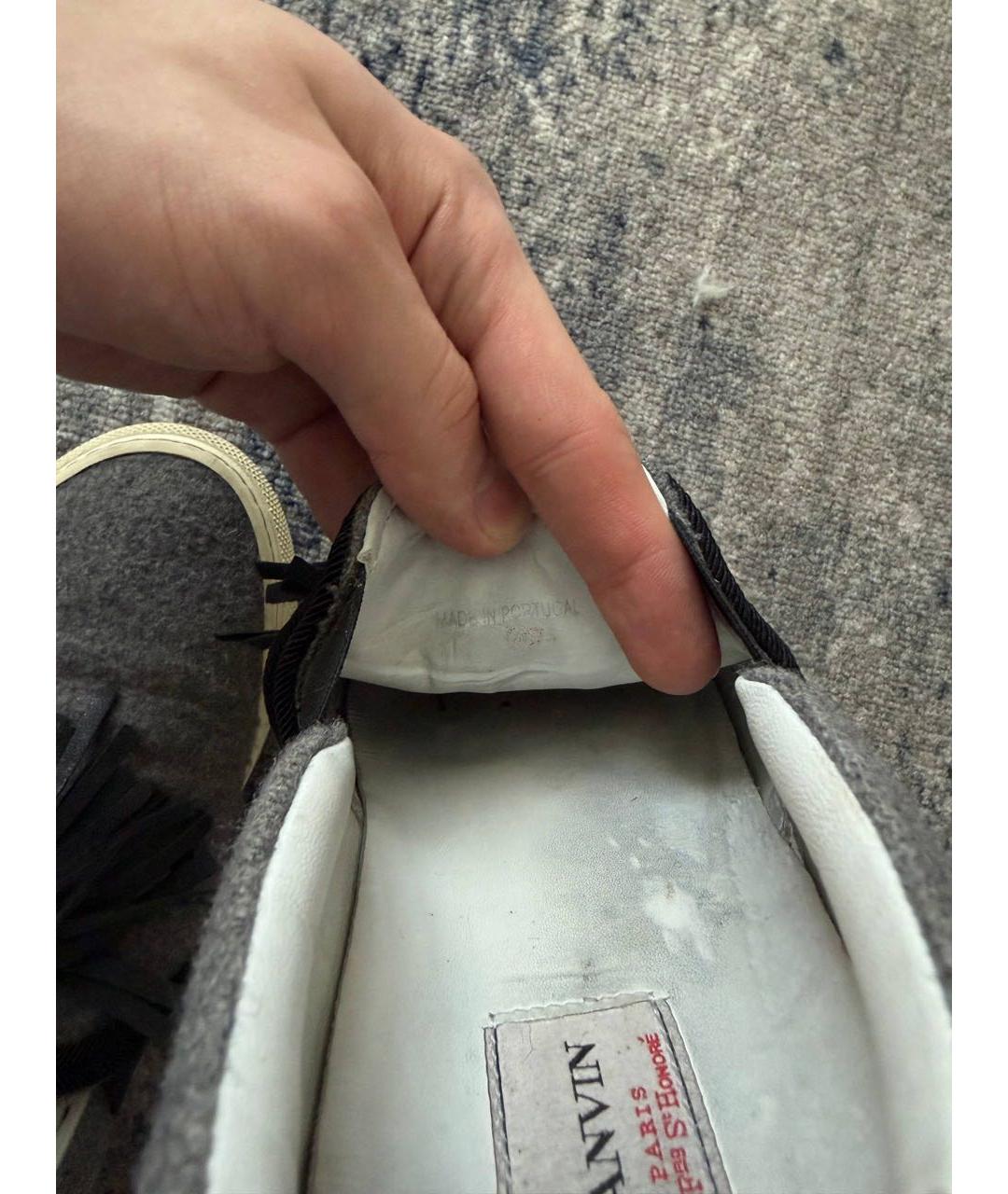 LANVIN Серые лоферы, фото 6