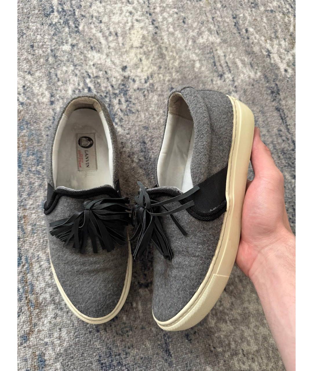 LANVIN Серые лоферы, фото 7