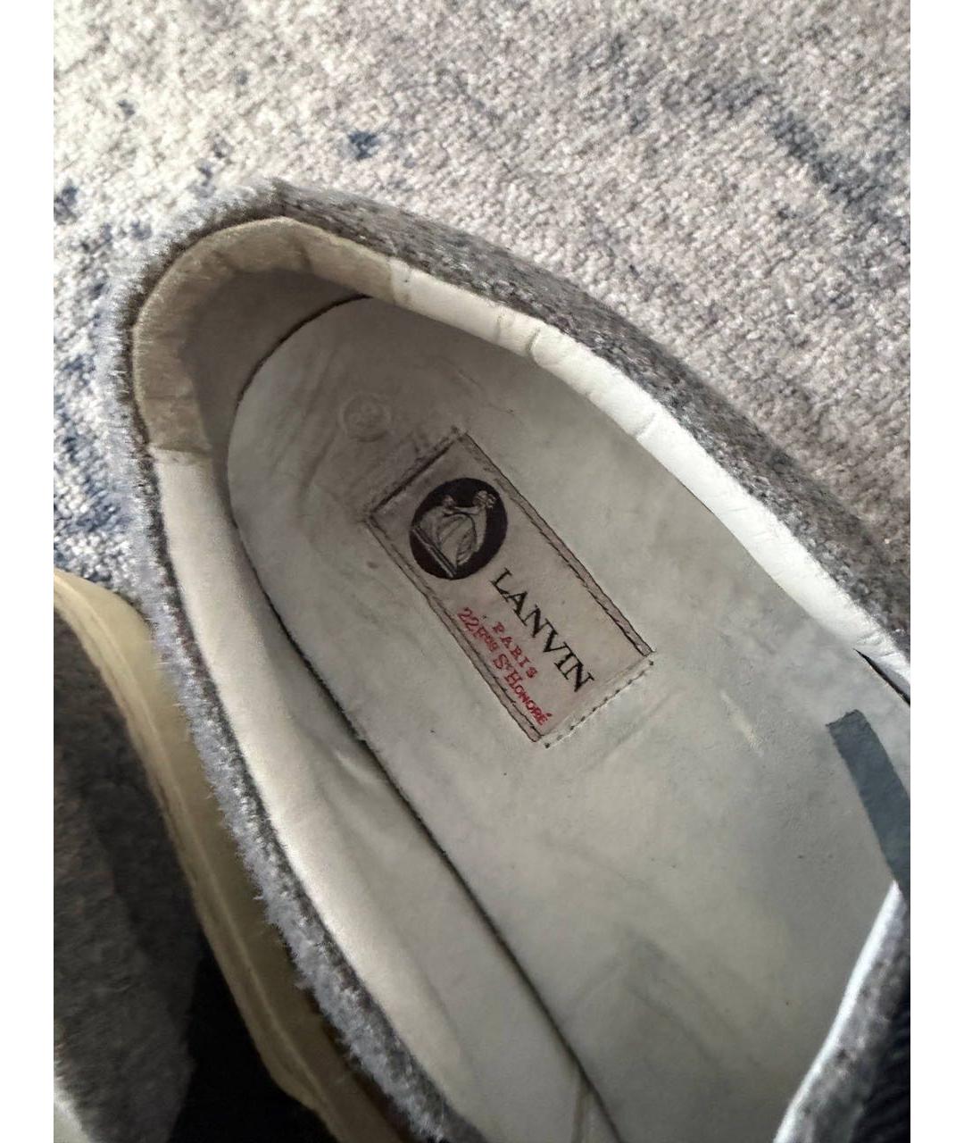 LANVIN Серые лоферы, фото 5