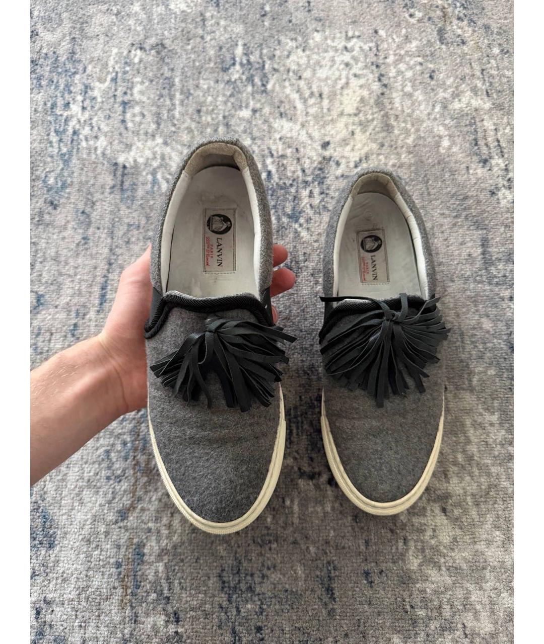 LANVIN Серые лоферы, фото 3