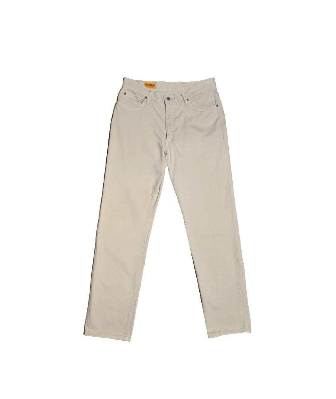 EDWIN Бежевые хлопковые прямые джинсы, фото 10