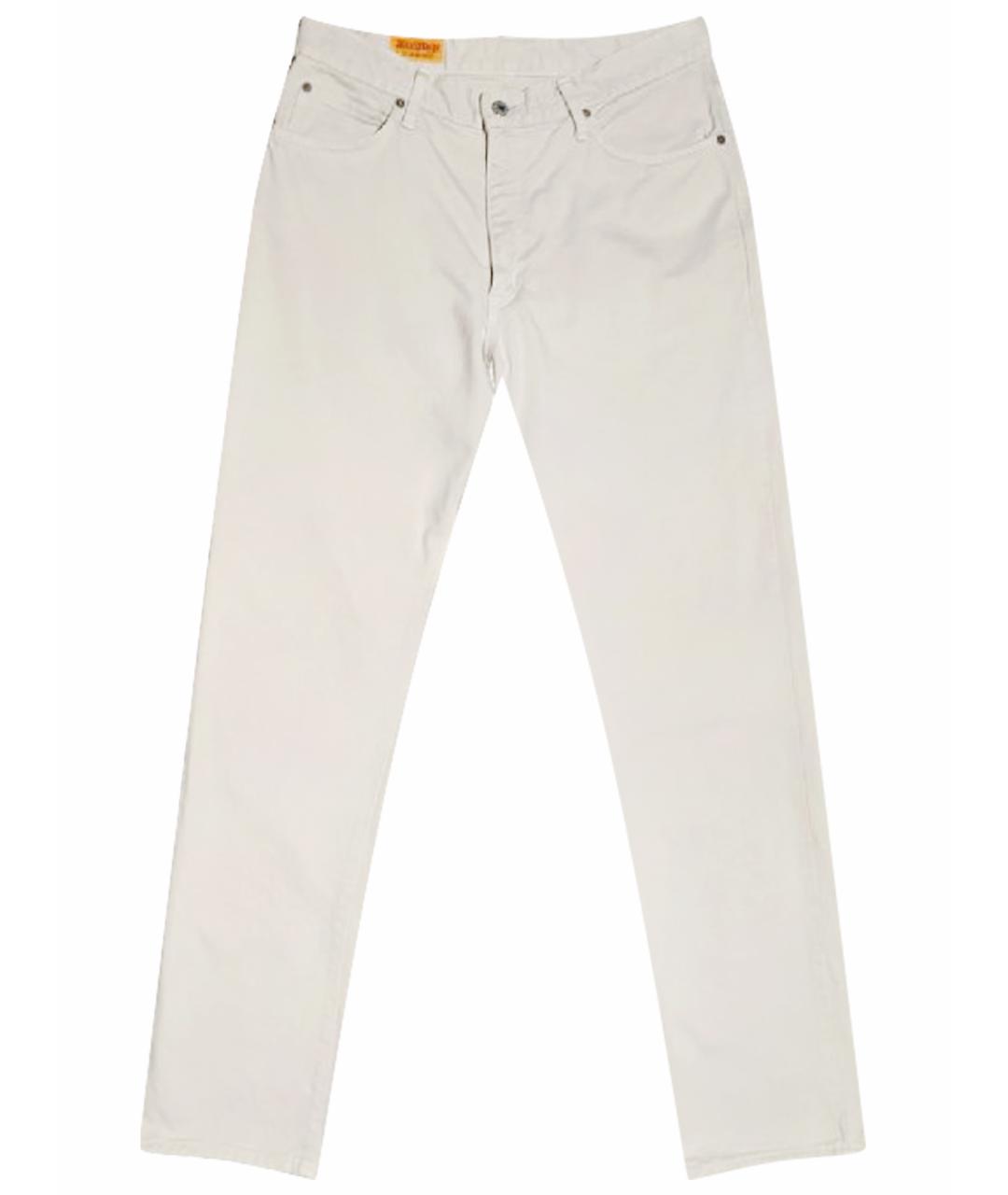 EDWIN Бежевые хлопковые прямые джинсы, фото 1