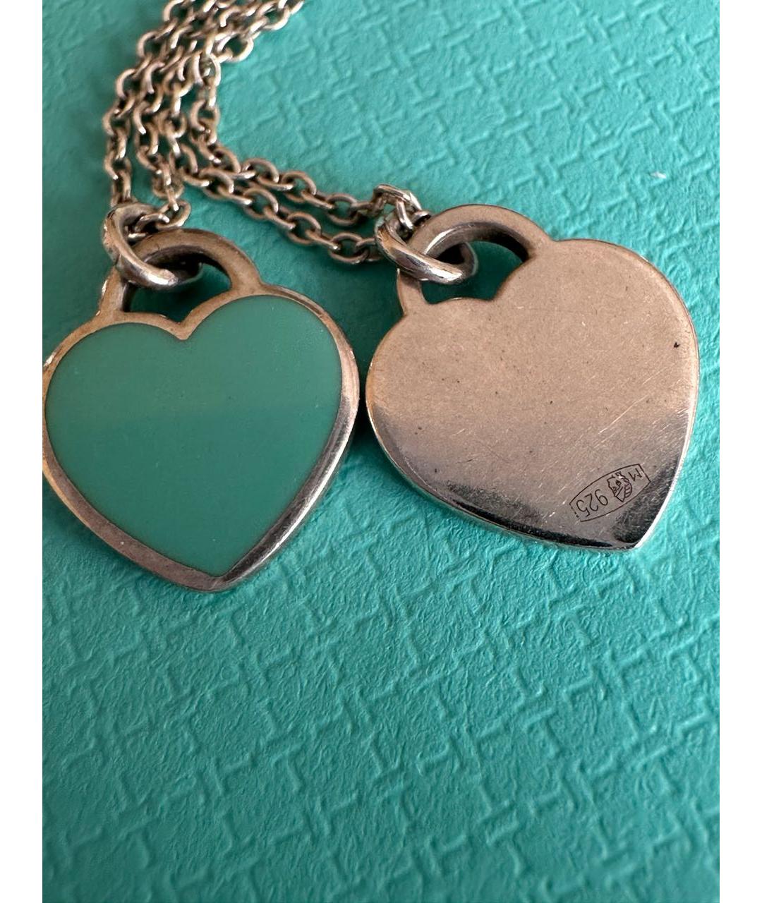 TIFFANY&CO Бирюзовая серебряная подвеска, фото 7