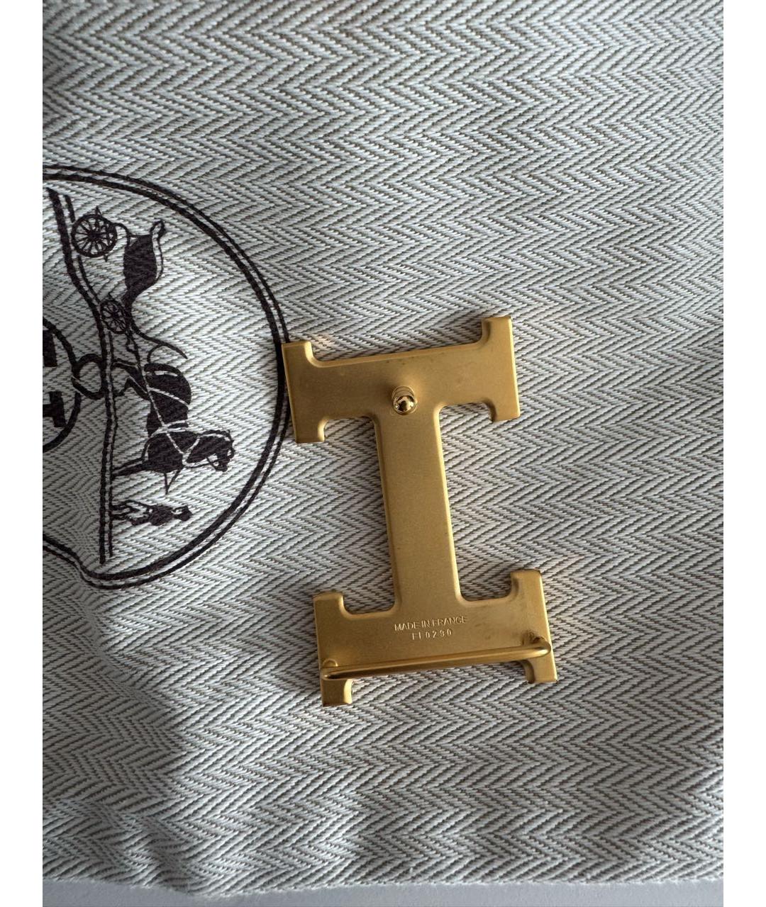 HERMES Черный кожаный ремень, фото 7