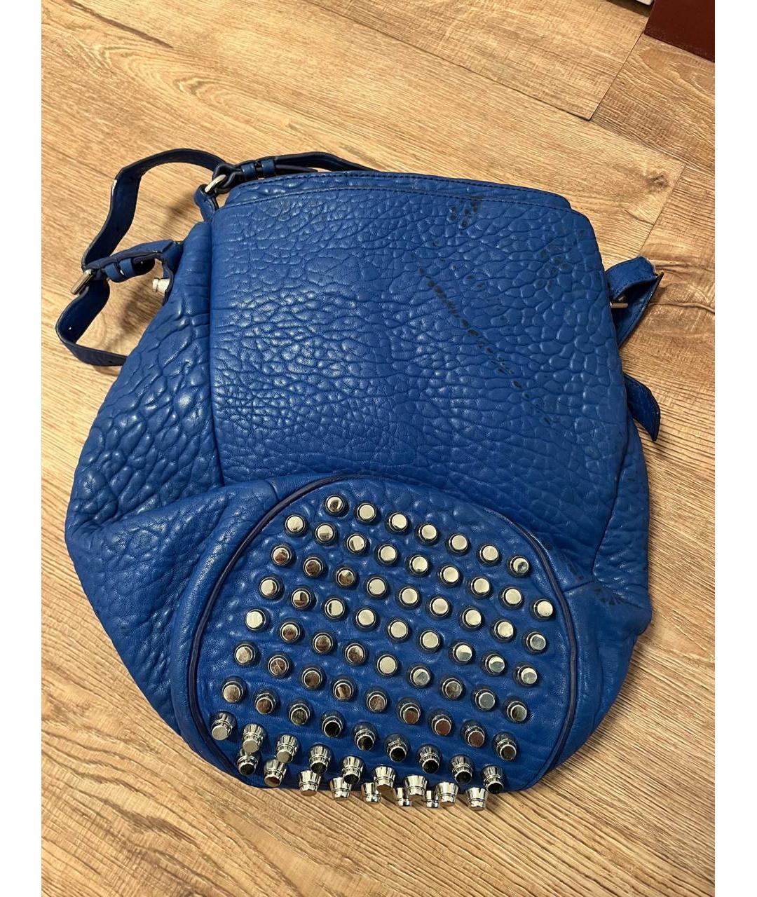 ALEXANDER WANG Синяя сумка тоут из искусственной кожи, фото 3