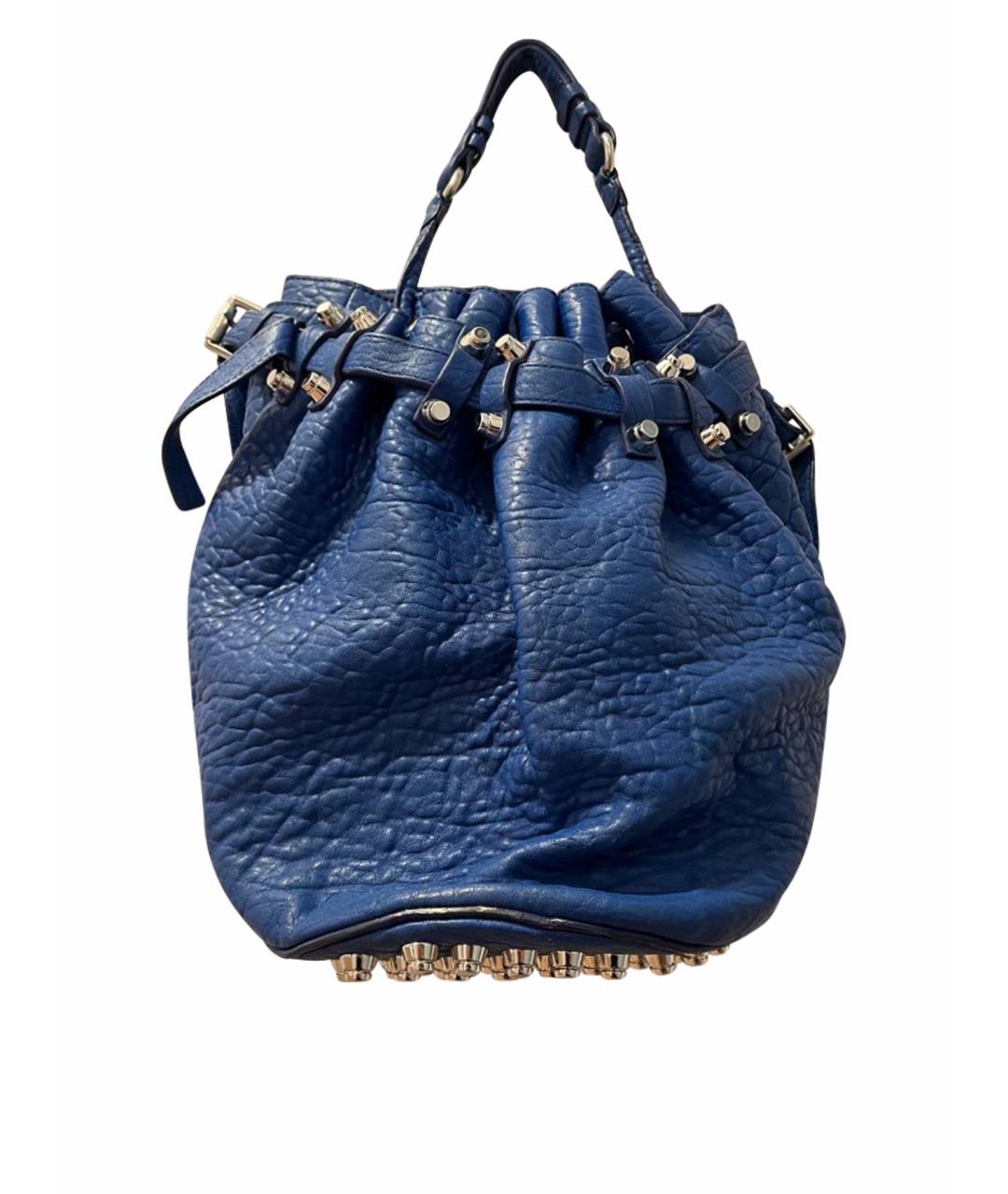 ALEXANDER WANG Синяя сумка тоут из искусственной кожи, фото 1