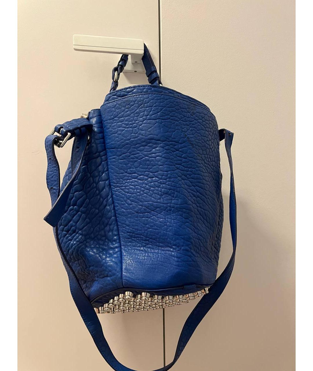 ALEXANDER WANG Синяя сумка тоут из искусственной кожи, фото 2