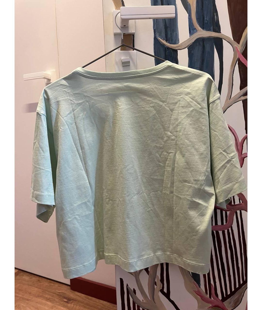 MM6 MAISON MARGIELA Бирюзовый хлопковый детская футболка / топ, фото 2