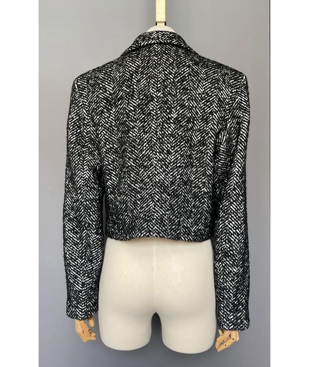 ANINE BING Черный твидовый жакет/пиджак, фото 5