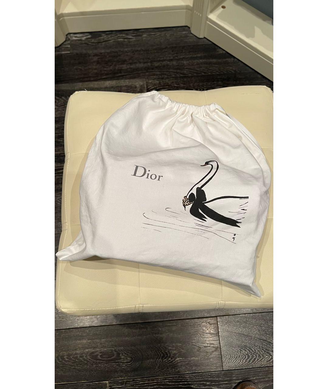 CHRISTIAN DIOR Красная кожаная сумка через плечо, фото 6