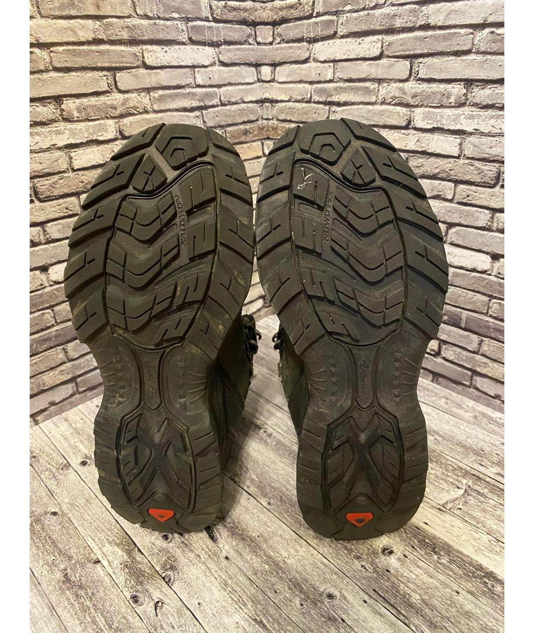 SALOMON Черные кожаные ботинки, фото 4