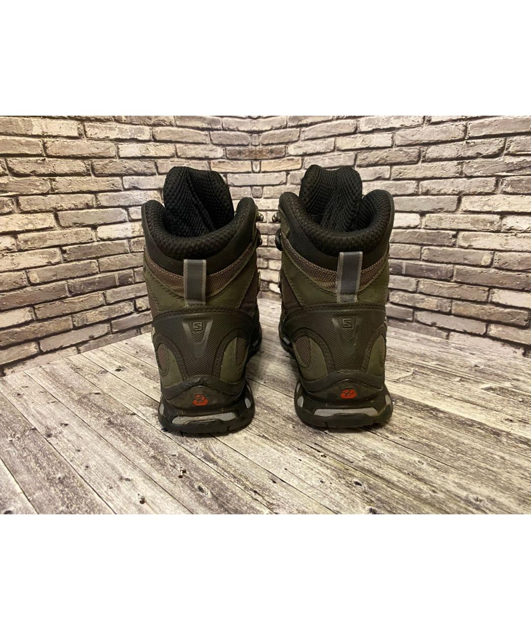 SALOMON Черные кожаные ботинки, фото 3