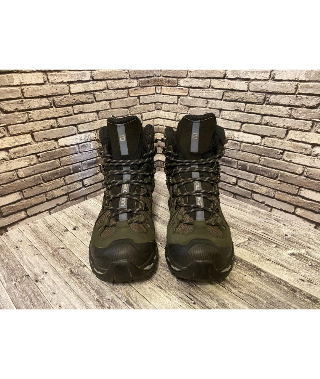 SALOMON Черные кожаные ботинки, фото 2