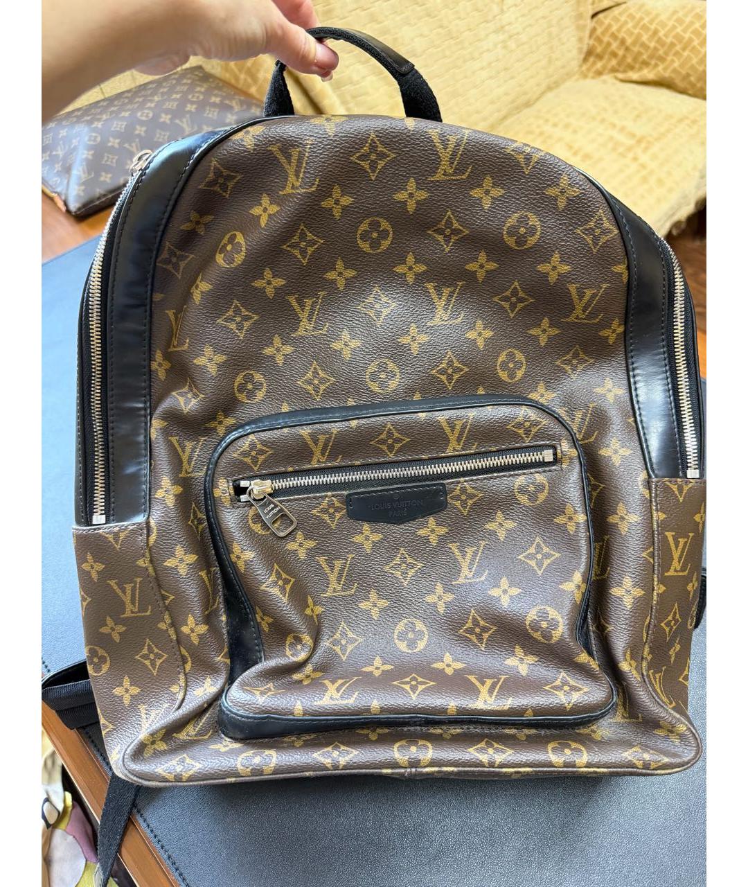 LOUIS VUITTON Коричневый рюкзак, фото 5