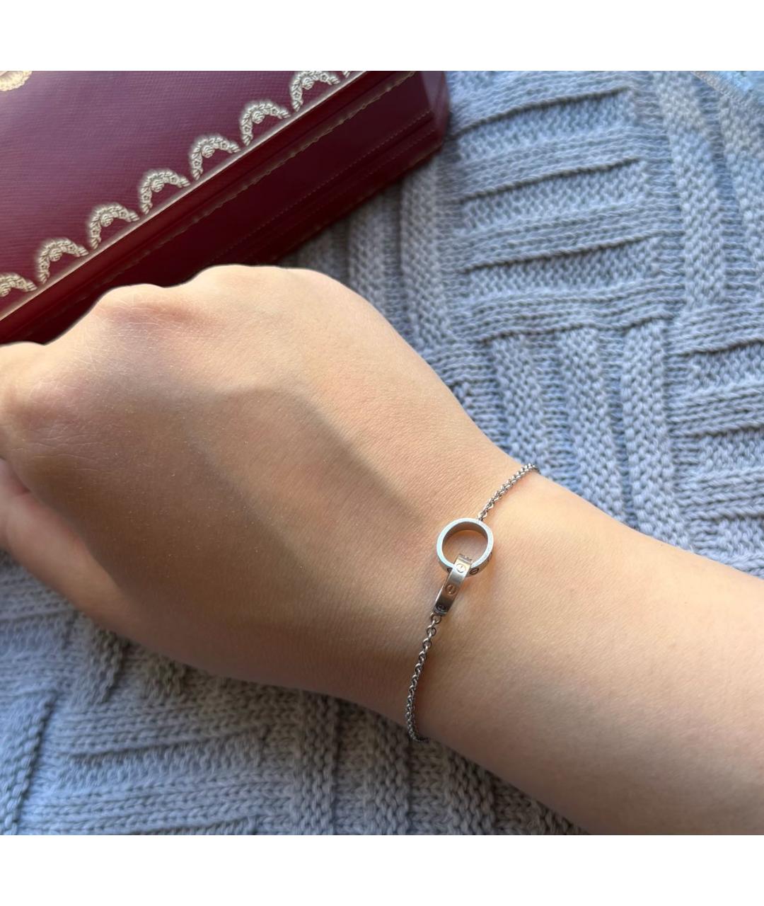 CARTIER Серый браслет из белого золота, фото 7