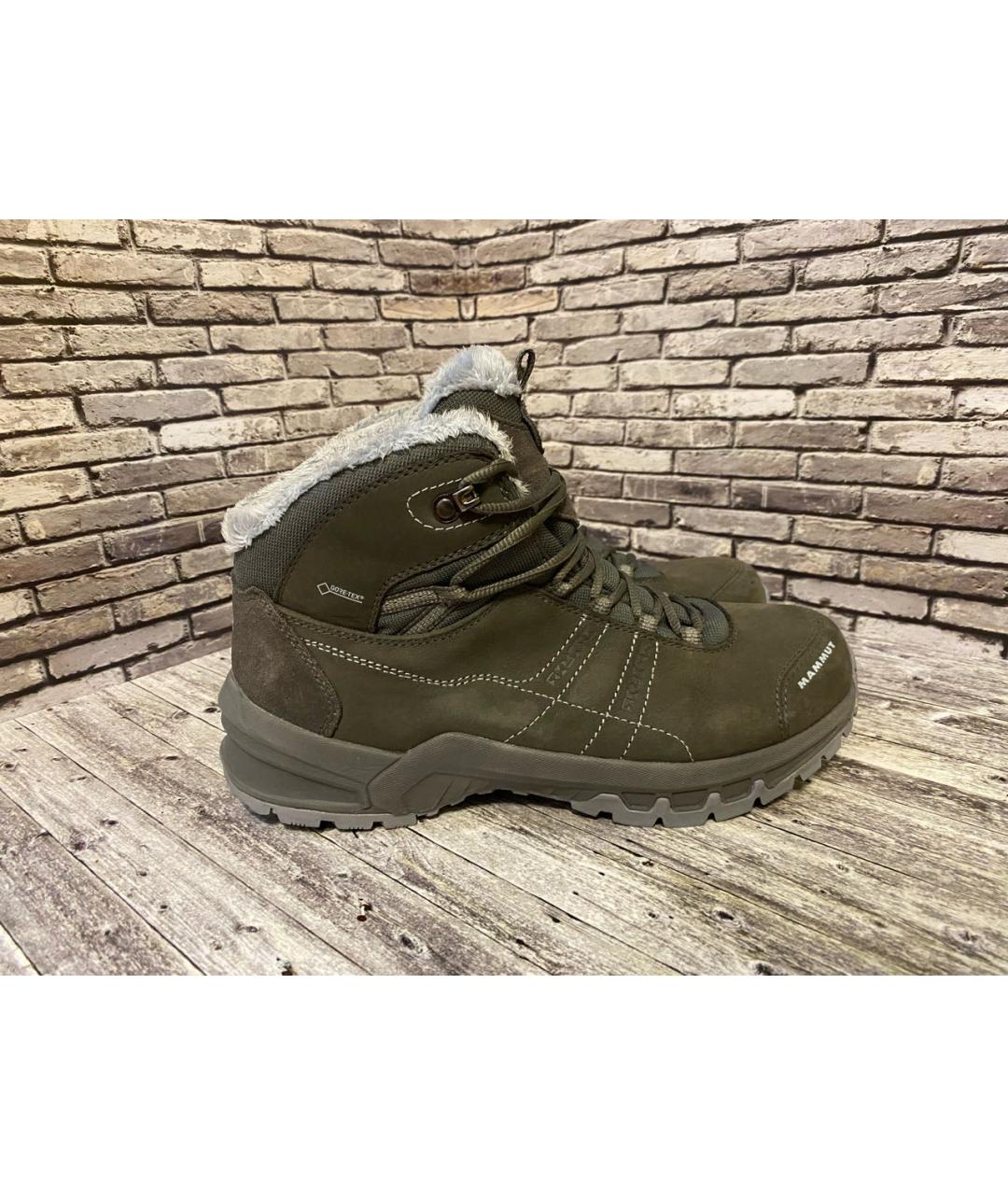 MAMMUT SWISS1862 Серые кожаные ботинки, фото 7