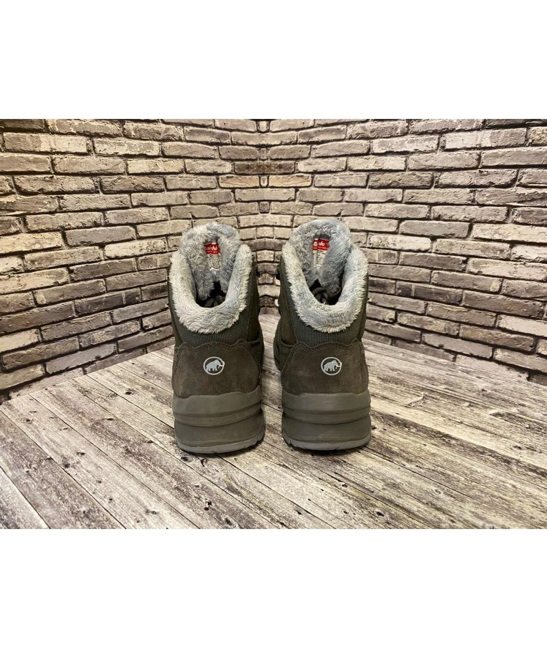 MAMMUT SWISS1862 Серые кожаные ботинки, фото 3