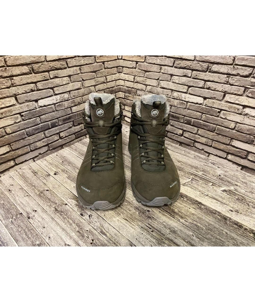 MAMMUT SWISS1862 Серые кожаные ботинки, фото 2