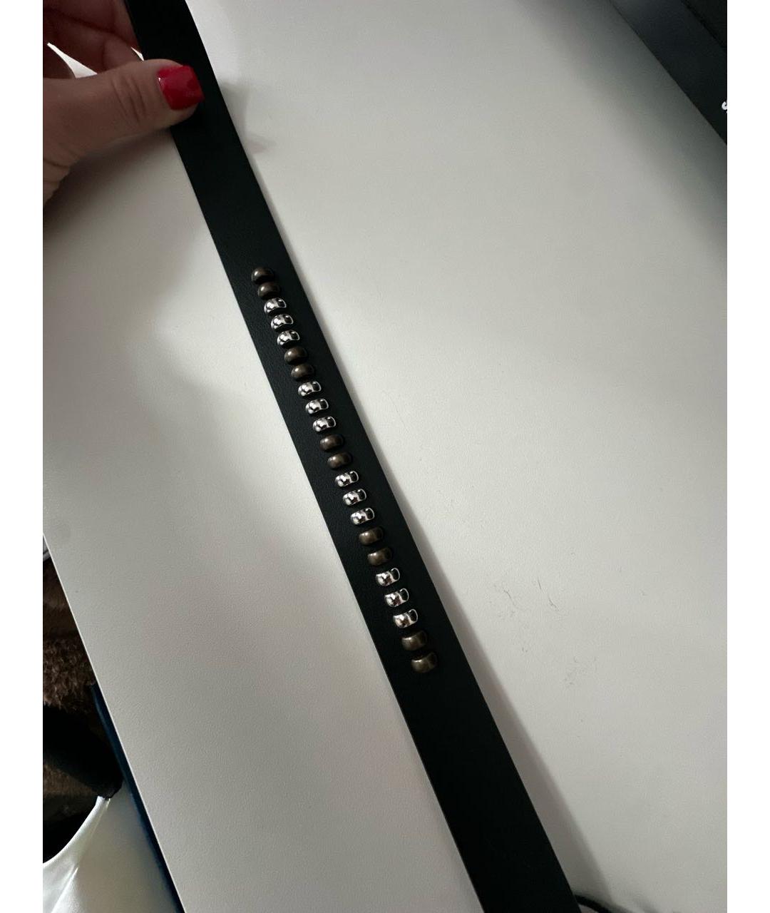 PINKO Черный кожаный ремень, фото 3