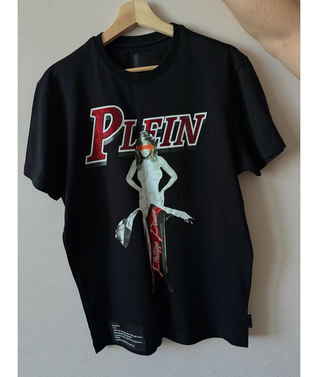 PHILIPP PLEIN Черная хлопковая футболка, фото 5