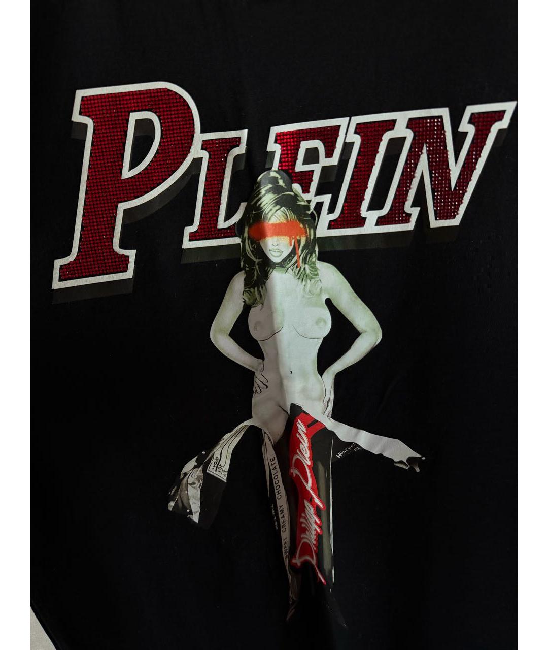 PHILIPP PLEIN Черная хлопковая футболка, фото 4