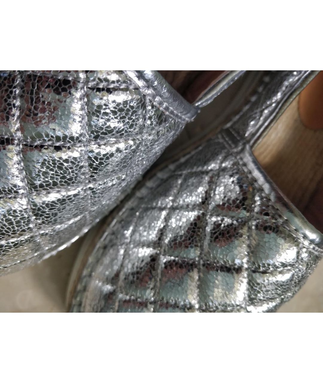 MOSCHINO Серебряные эспадрильи из искусственной кожи, фото 4