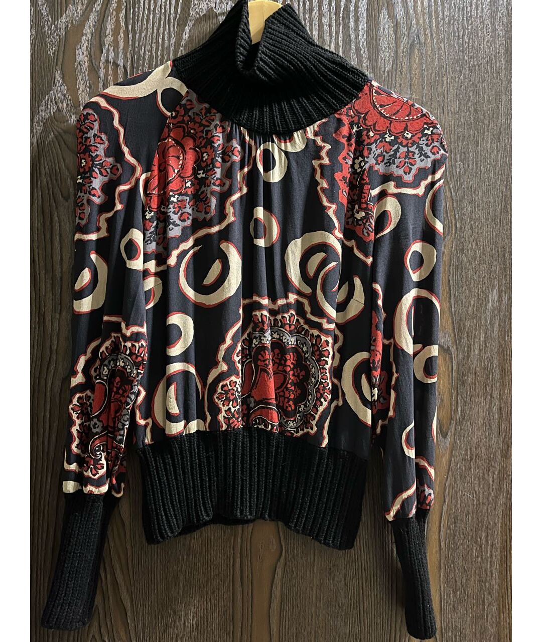 ETRO Мульти шифоновая водолазка, фото 7