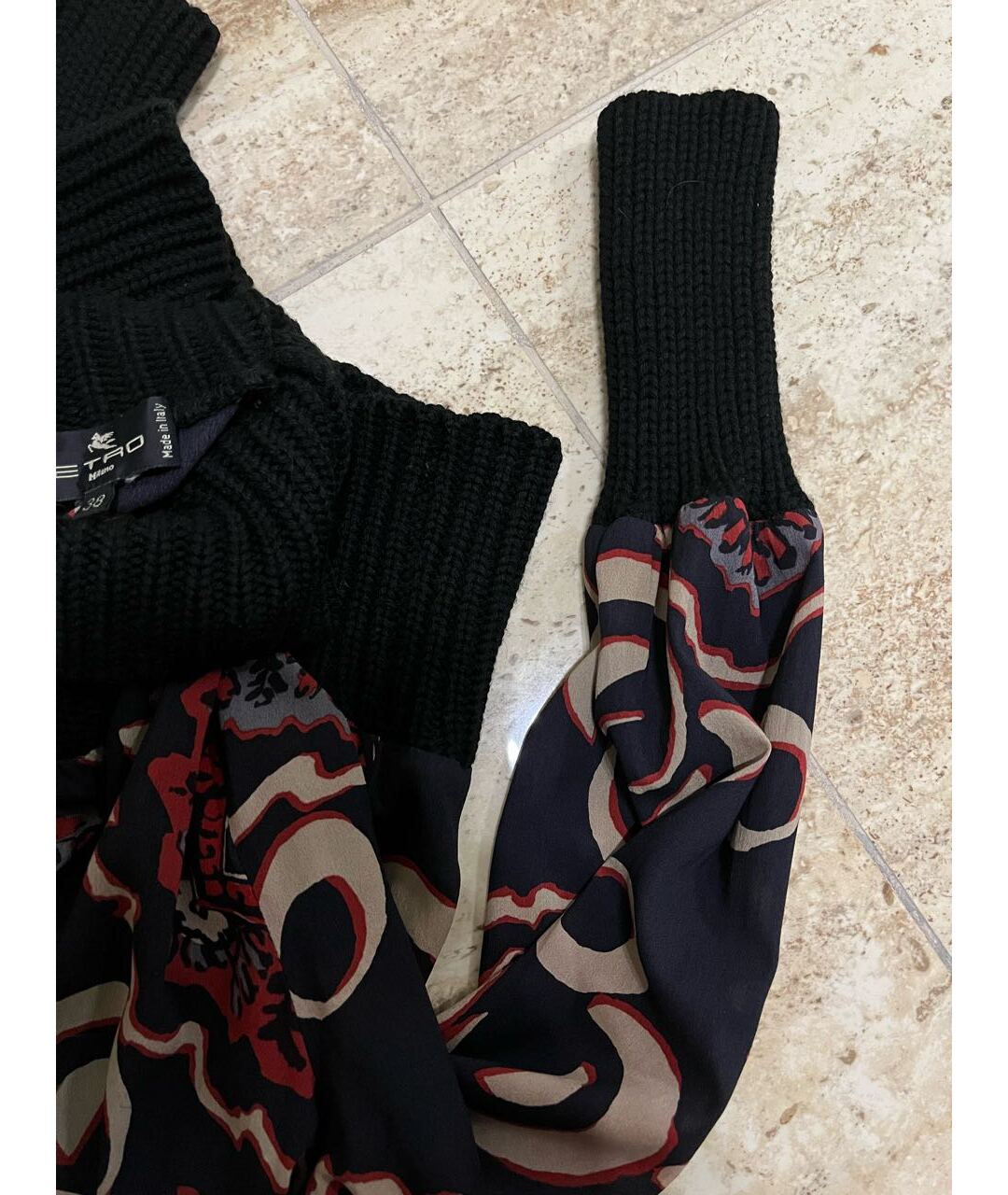 ETRO Мульти шифоновая водолазка, фото 4