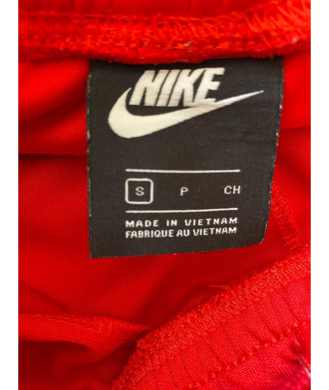 NIKE Красные синтетические брюки чинос, фото 3