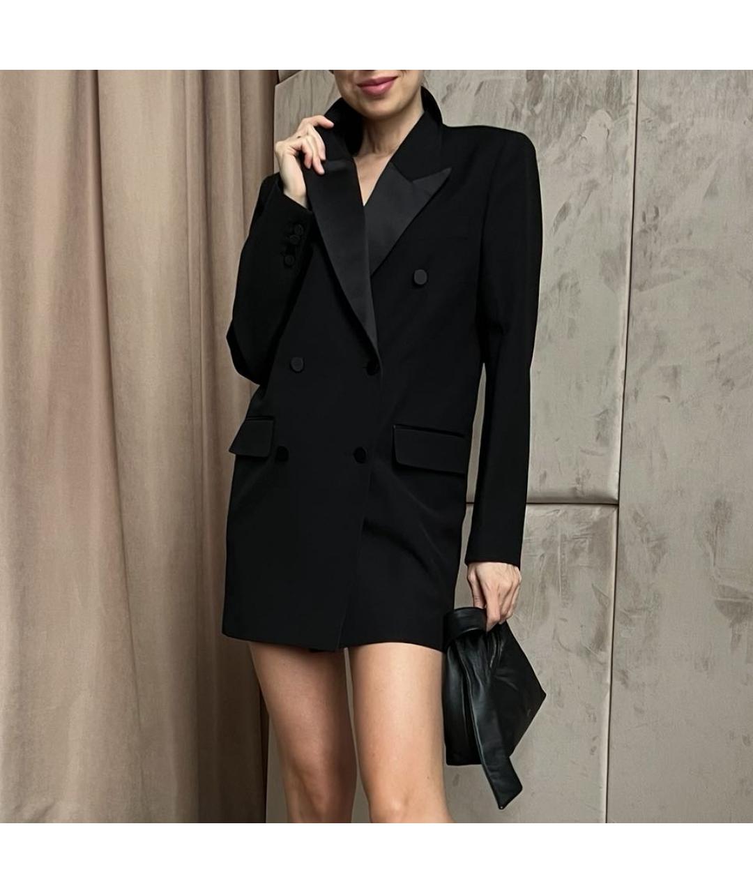 ANINE BING Черное шерстяное вечернее платье, фото 7