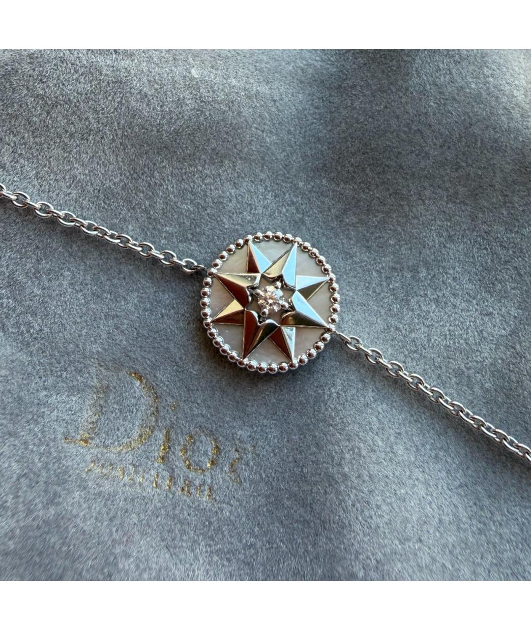 CHRISTIAN DIOR Серый браслет из белого золота, фото 3