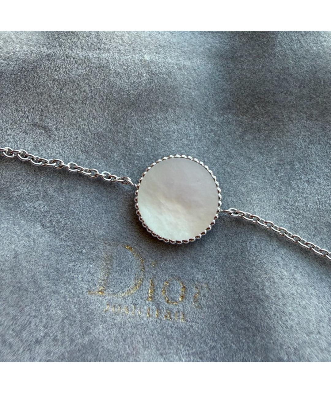 CHRISTIAN DIOR Серый браслет из белого золота, фото 4