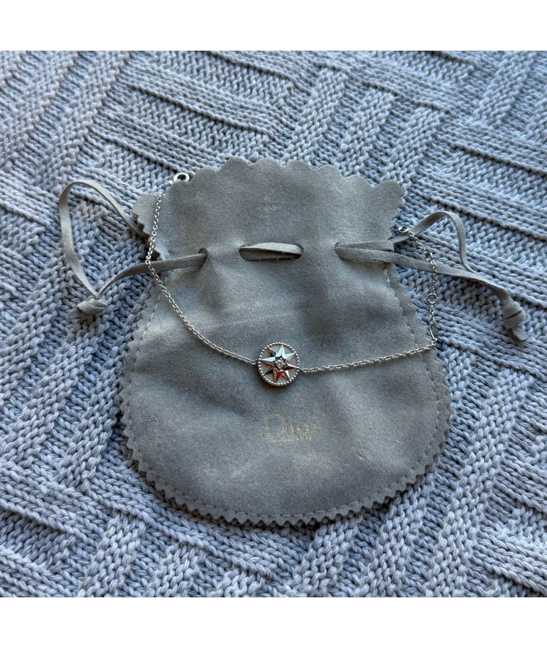 CHRISTIAN DIOR Серый браслет из белого золота, фото 2