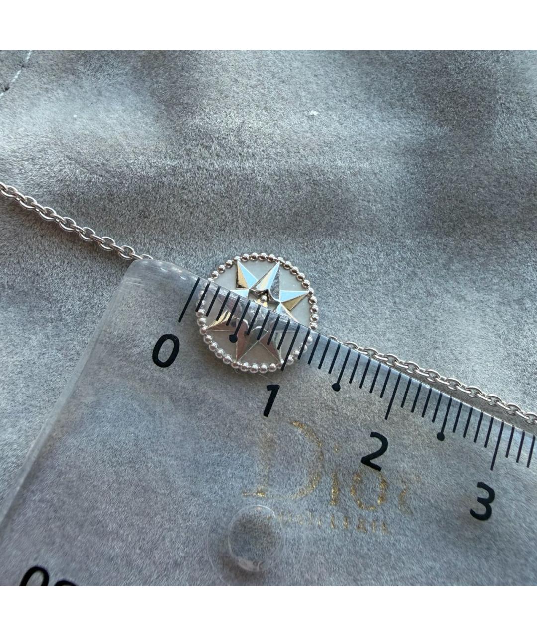 CHRISTIAN DIOR Серый браслет из белого золота, фото 7