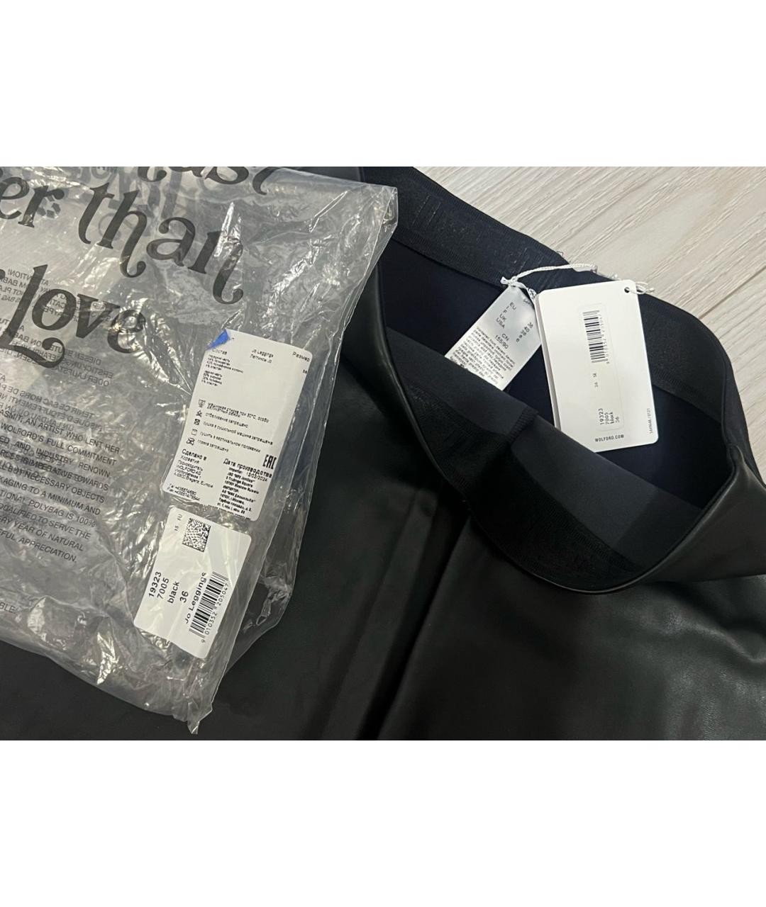 WOLFORD Черные вискозные леггинсы и велосипедки, фото 5