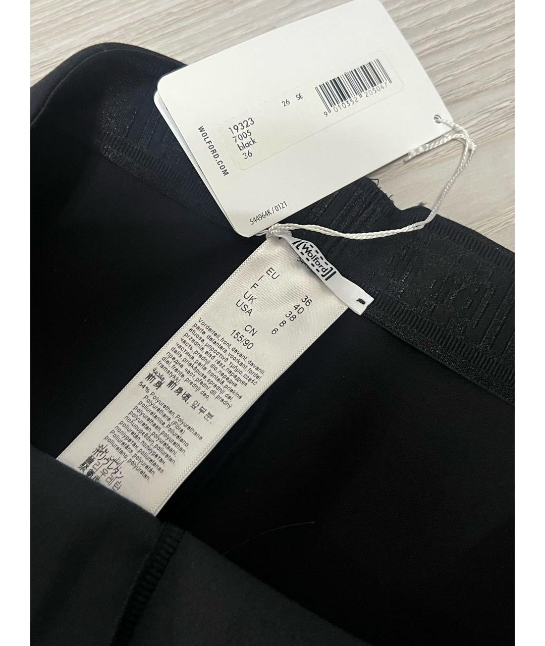 WOLFORD Черные вискозные леггинсы и велосипедки, фото 3