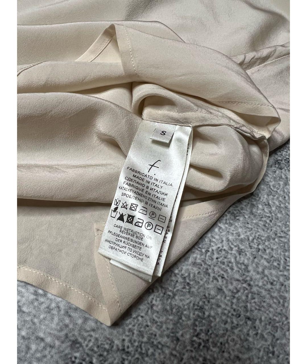 FALCONERI Бежевая шелковая майка, фото 5