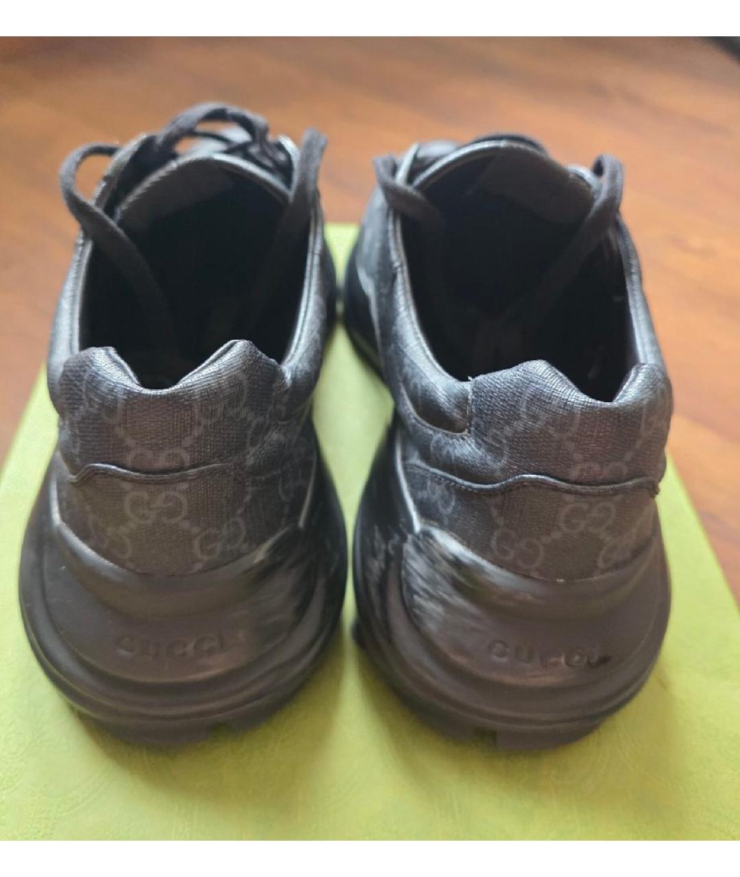 GUCCI Серые низкие кроссовки / кеды, фото 4