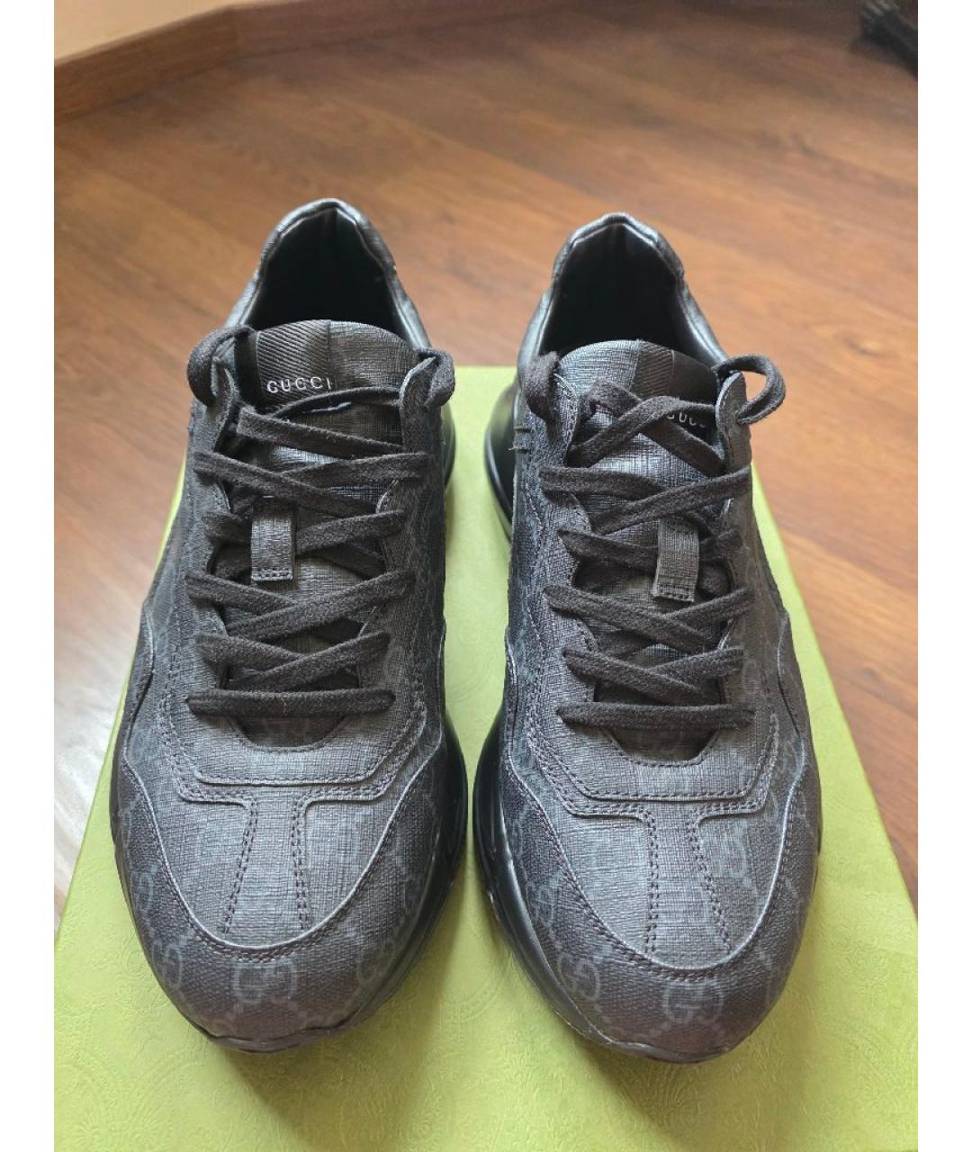 GUCCI Серые низкие кроссовки / кеды, фото 2