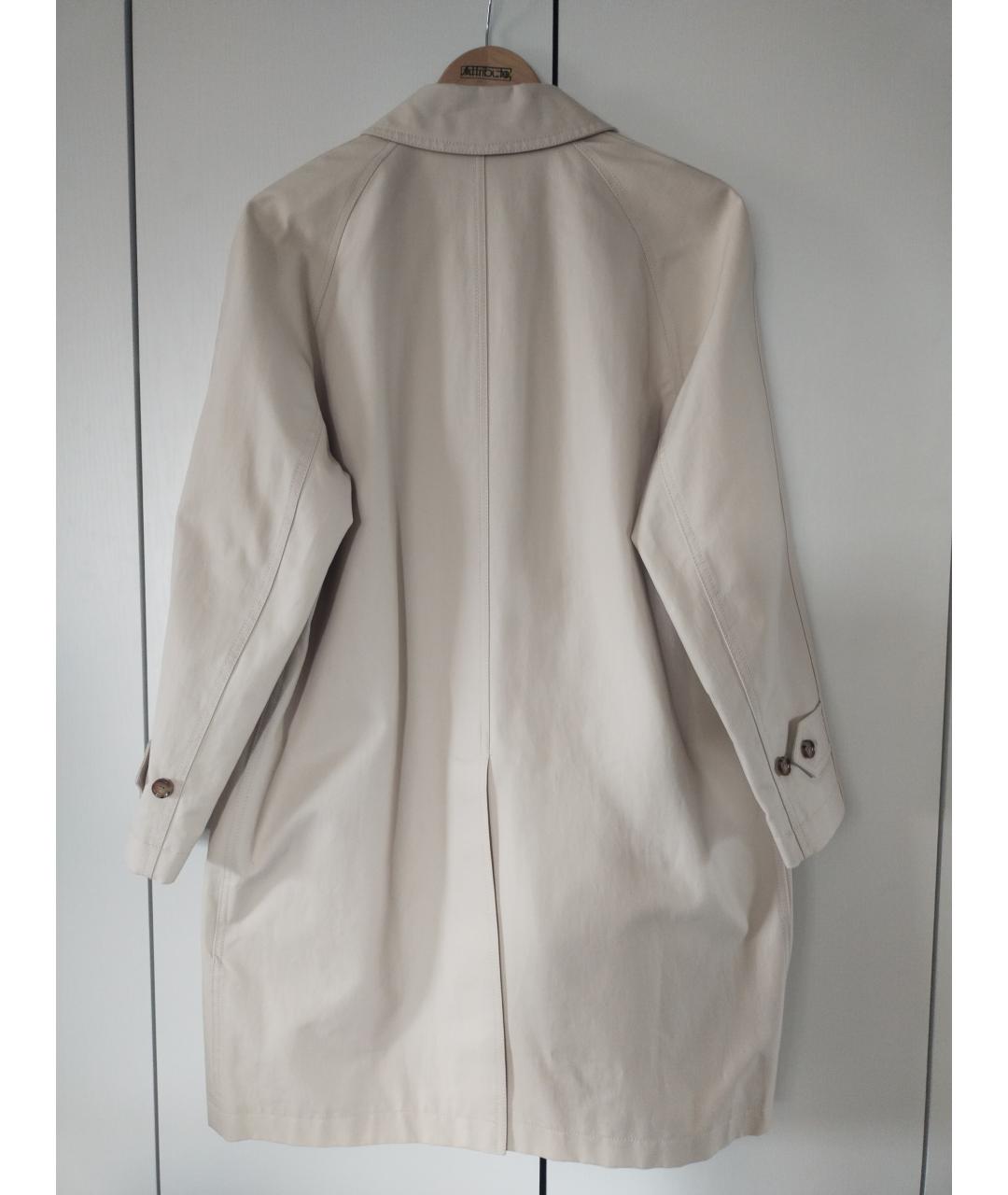 BURBERRY Бежевый хлопковый тренч/плащ, фото 2